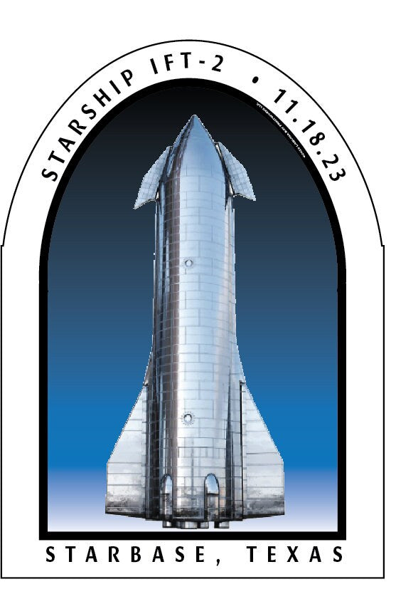 SPACEX LAUNCH DECAL, Starbase, Texas  11/18/2023